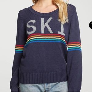 Chaser Ski Cotton Blend Long Sleeve Crew Neck Pullover
